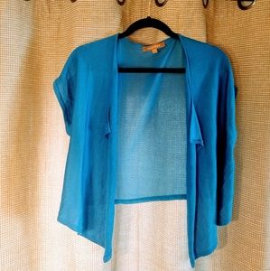 Ellen Tracy drape knit front cardigan XS